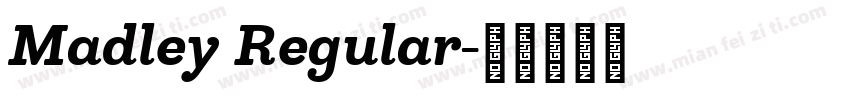 Madley Regular字体转换